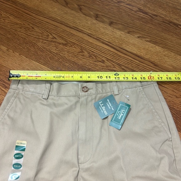 NWT L.L. Bean Men’s Straight Leg Dark Khaki Pants size 34x29 - Picture 5 of 9